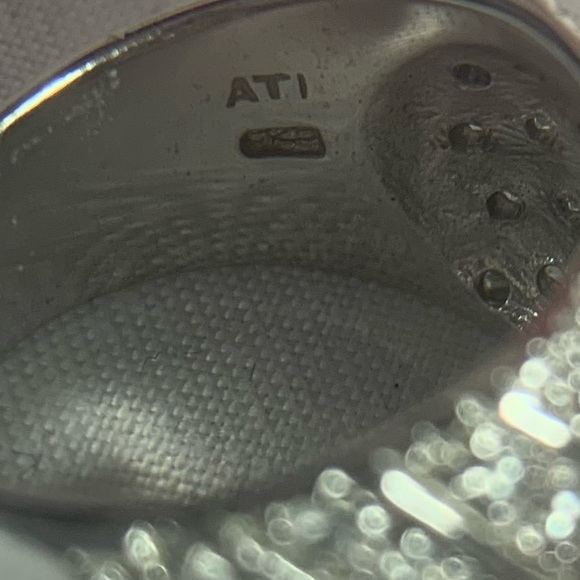 Sterling Silver Cluster Ring for Women ATI 925 - Picture 9 of 10